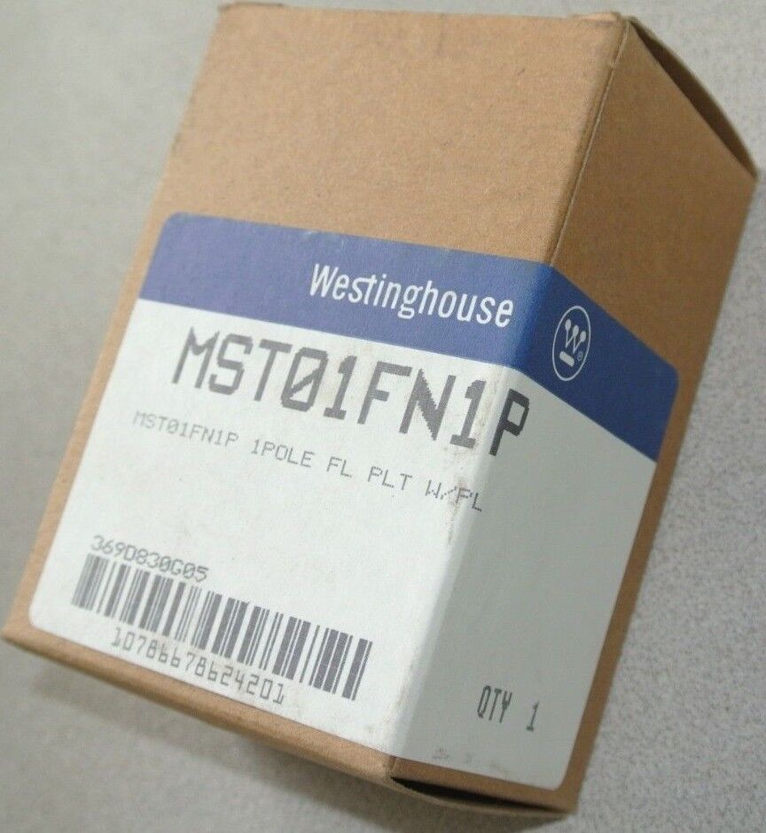 WESTINGHOUSE MST01FN1P - MANUAL MOTOR STARTER SWITCH / PILOT LIGHT - NEW SURPLUS