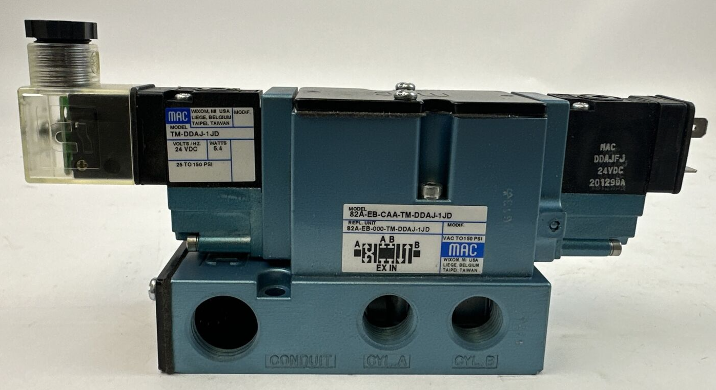 MAC 82A-EB-CAA-TM-DDAJ-1JD SOLENOID VALVE 150PSI TM-DDAJ-1JD 24VDC 5.4W