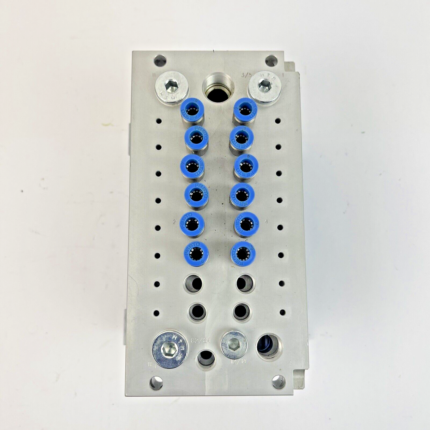 FESTO CPV14-V1 -VALVE MANIFOLD-W/ PNEUM CONNEC. & STACK PLATES, C402(6), C102(2)