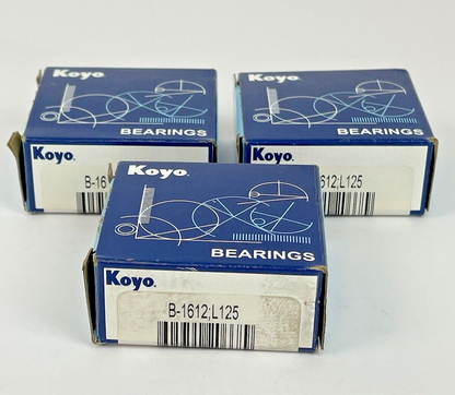 KOYO - B-1612 - *LOT OF 3* - NEEDLE ROLLER BEARING - B-1612;L125