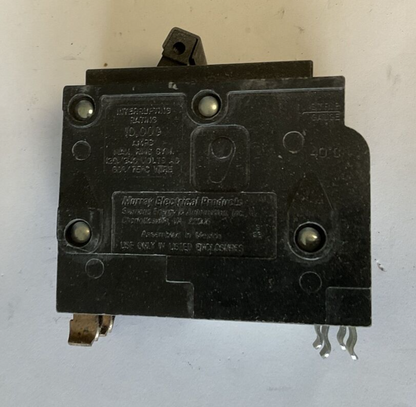 MURRAY MQ220 CIRCUIT BREAKER 20A 2POLE 120/240VAC TYPE MSQ ***LOTOF3***