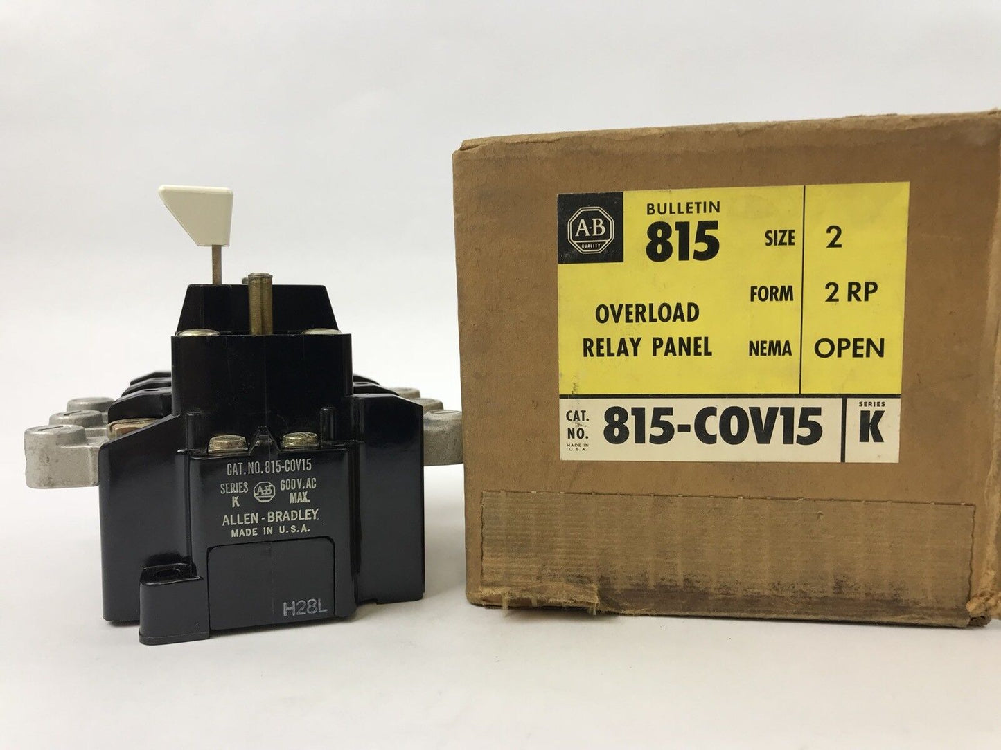 Allen Bradley 815-COV15 Overload Relay Panel  600 V AC MAX