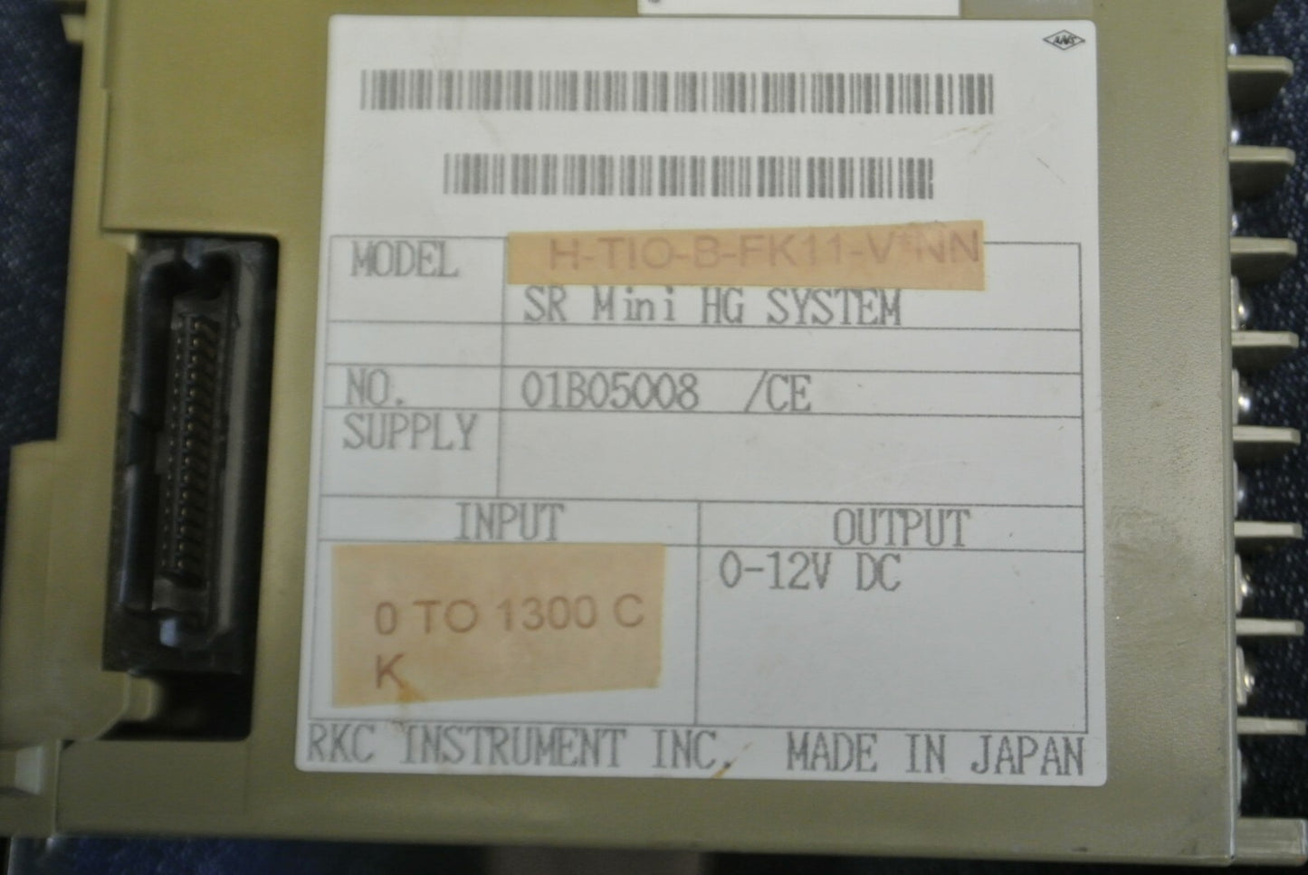 RKC INSTRUMENT / FAREX SRM / H-TIO-B-FK11-V*NN / MODULE 0-12VDC OUTPUT