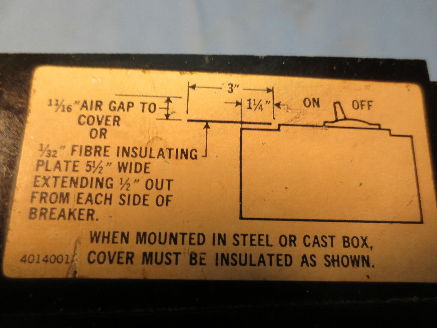 SQUARE D FAP34030 30A 3-POLE CIRCUIT BREAKER TYPE FAL - NO LABEL