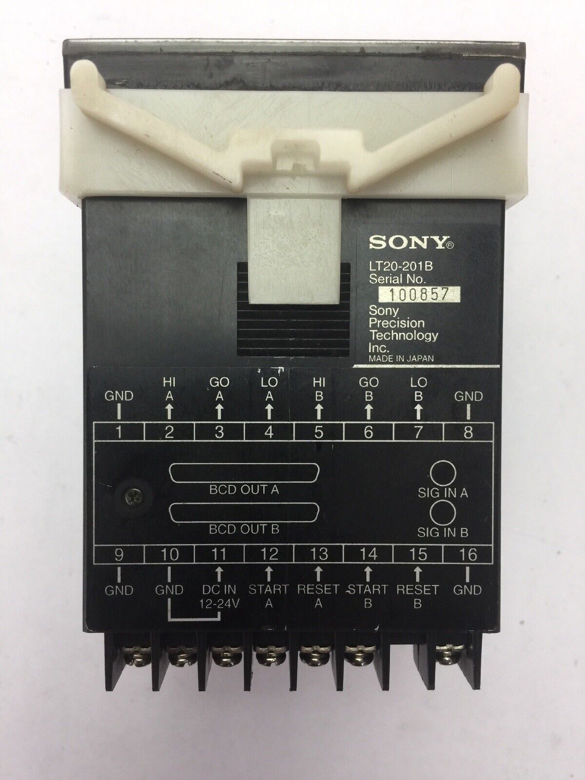 SONY LT20-201B DISPLAY FOR LTVD 24VDC