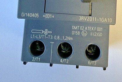 SIEMENS 3RV2011-1GA10 CONTACTOR 82A CLASS10 CAT.A 50/60HZ ***LOTOF2***