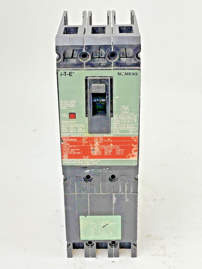 ITE - SIEMENS - CED63B080 - CIRCUIT BREAKER - 80 A, 600 VAC, 3 POLE, TYPE CED6