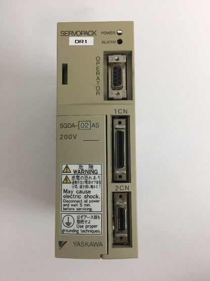 YASKAWA SGDA-02AS SERVOPACK INPUT AC 200-230V 50/60HZ OUTPUT AC 0-230V 200W