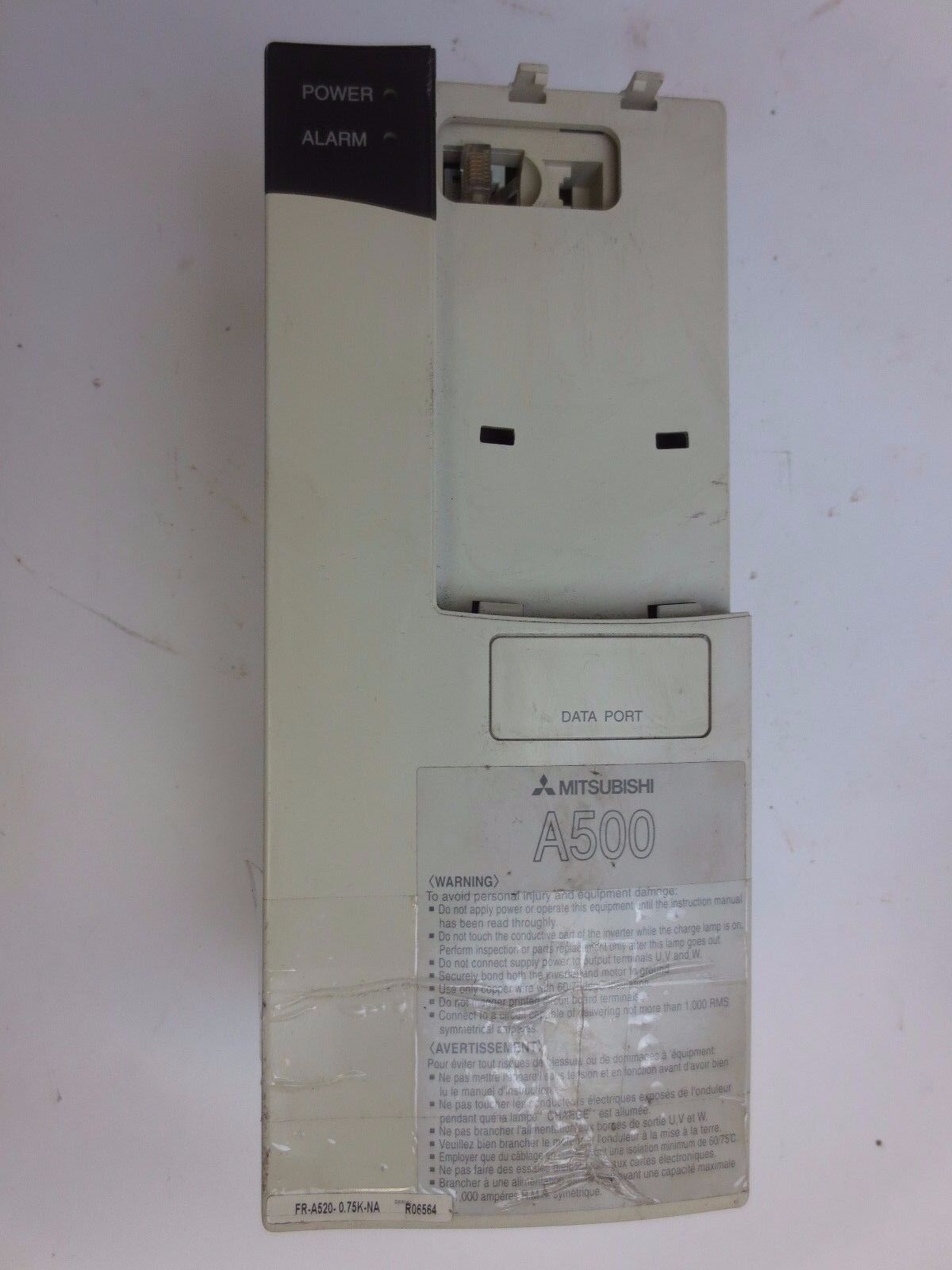 MITSUBISHI FR-A520-0.75K - A500 INVERTER - "FOR PARTS or NOT WORKING"