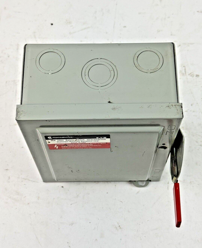 EATON - G321NFK - POWER MASTER SAFETY SWITCH - 30A/ 240VAC/ 3 POLE/ TYPE 1