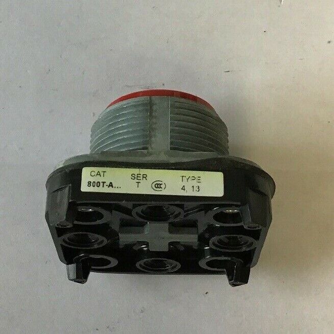 ALLEN BRADLEY 800T-A6 PUSH BUTTON FLUSH HEAD RED SERIES T TYPE4,13