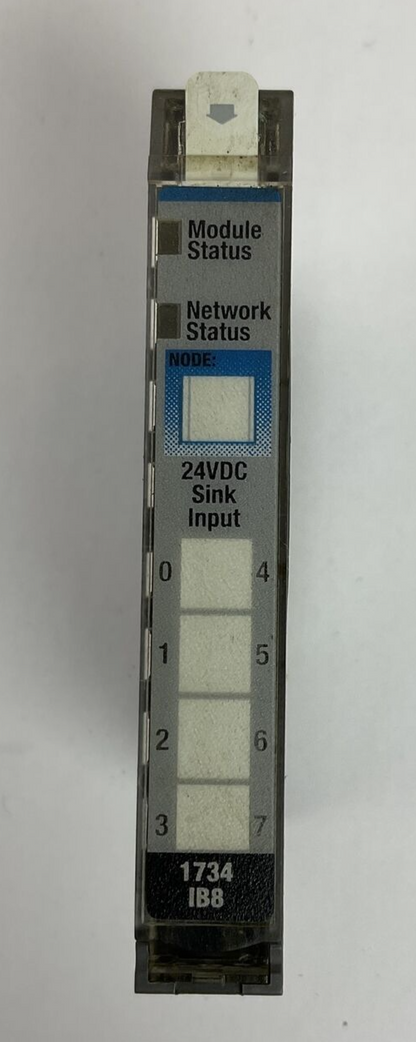 ALLEN BRADLEY 1734-IB8 SER C REV A02 F/W REV 3.018 INPUT MODULE 24VDC SINK INPUT