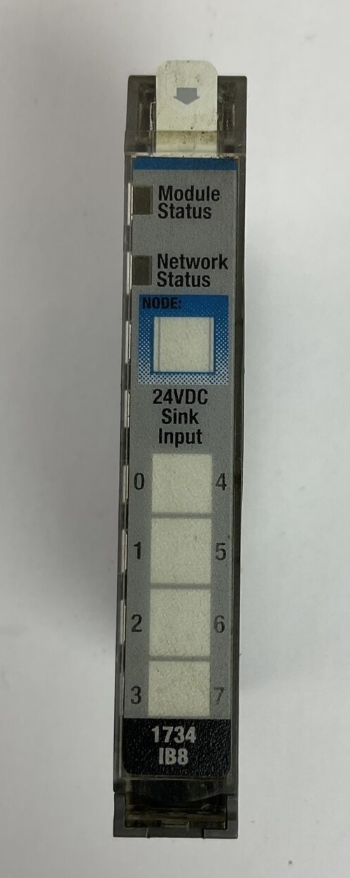 ALLEN BRADLEY 1734-IB8 SER C REV A02 F/W REV 3.018 INPUT MODULE 24VDC SINK INPUT
