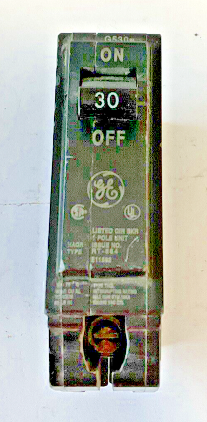 GE THQL1130 CIRCUIT BREAKER FRAME RT-692 120/240VAC 1POLE 30AMP***LOTOF6***