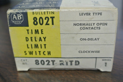 ALLEN-BRADLEY 802T-R5TD Ser. 1 TIME DELAY LIMIT SWITCH - NEW SURPLUS