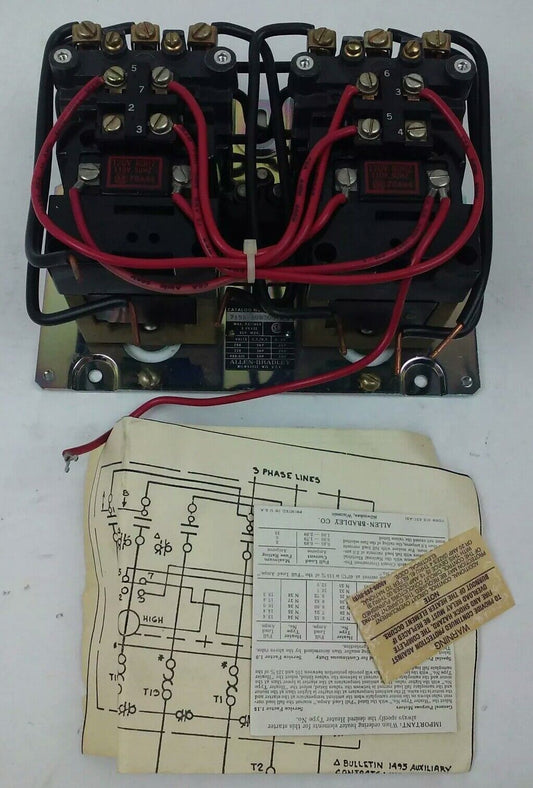 ALLEN BRADLEY 715X-AOD3000 SER. L, TWO SPEED STARTER,SIZE 0,3PH, 575V, 120V COIL