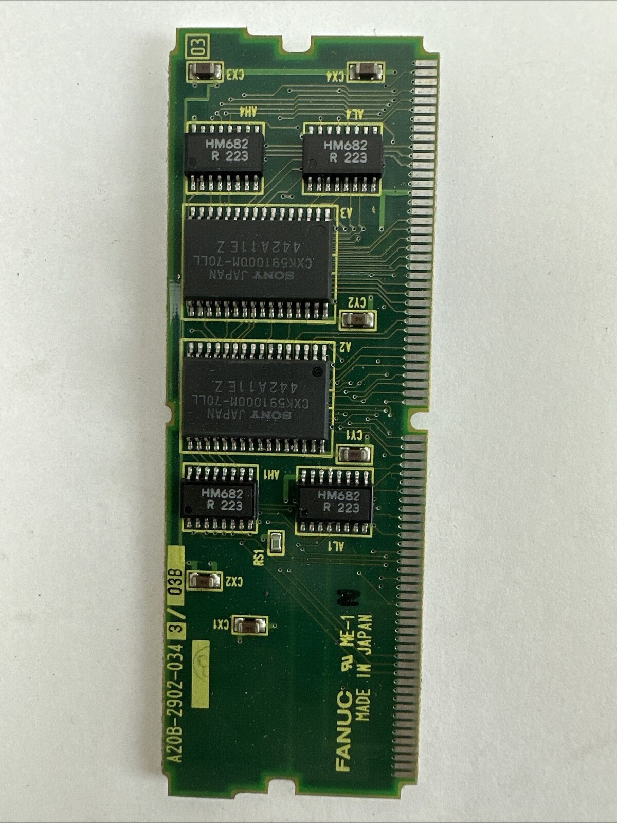 FANUC A20B-2902-0343/03B MEMORY MODULE CIRCUIT BOARD