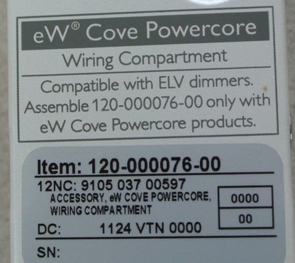 PHILIPS 120-000076-00 eW COVE POWERCORE WIRING COMPARTMENT - NEW SURPLUS