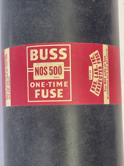 BUSS NOS500 ONE-TIME FUSE 600V 500AMP