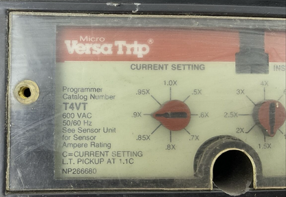 GE TJ4VF26 CIRCUIT BREAKER FRAME 600A 600VAC 3P MOD 5 MICRO VERSA TRIP T4VT 500A