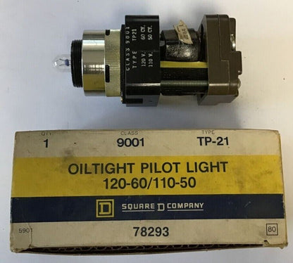 SQUARE D 9001 TP-21 OILTIGHT PILOT LIGHT 120V-110V 60/50CY
