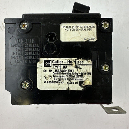 CUTLER HAMMER BAB3015HT CIRCUIT BREAKER 15AMP 3POLE 240VAC