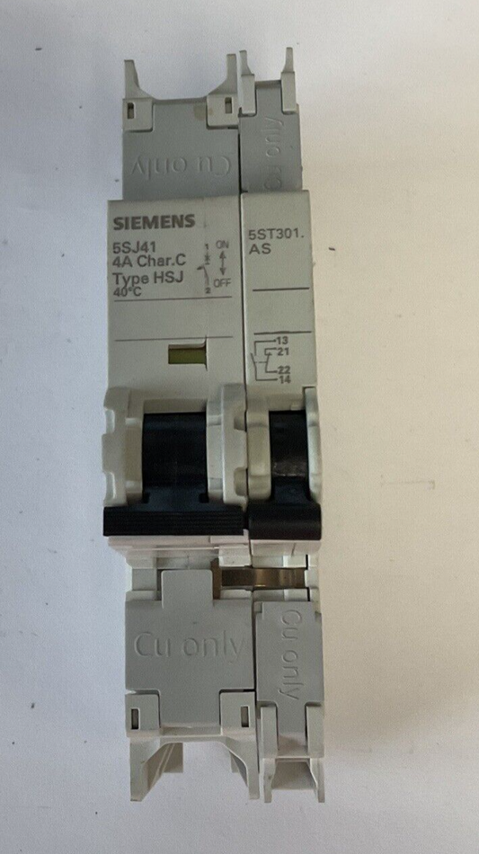 SIEMENS 5SJ4101-7HG41 CIRCUIT BREAKER 4A AUXILIARY CIRCUIT SWITCH