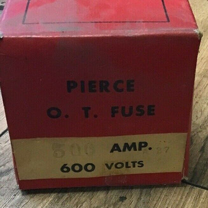 PIERCE JQ-75  NON-RENEWABLE FUSE 500A 600V