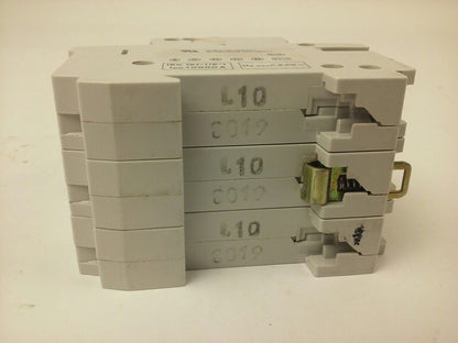 ABB, S253, L 10A, CIRCUIT BREAKER, Nr.15, 3P, 220/380VAC, MAX 240VAC, NEW, S2