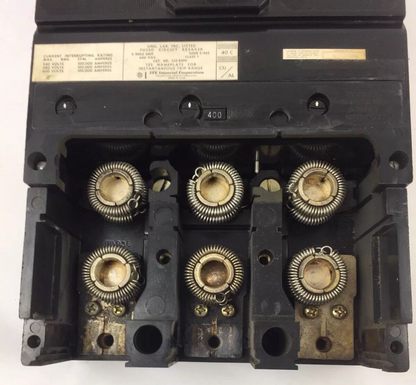 ITE CJ3-B400 FUSED CIRCUIT BREAKER 600 VAC 3 POLE UNIT 400 AMPS SHUNT TRIP ?????