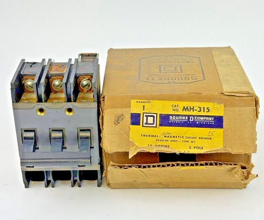 SQUARE D - MH-315 - THERMAL MAGNETIC CIRCUIT BREAKER - 15A/3 POLE/240VAC