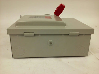 WESTINGHOUSE HUN321 SAFETY SWITCH INDOOR, 30A, 3P, 240V, NON FUSIBLE, NEMA 1