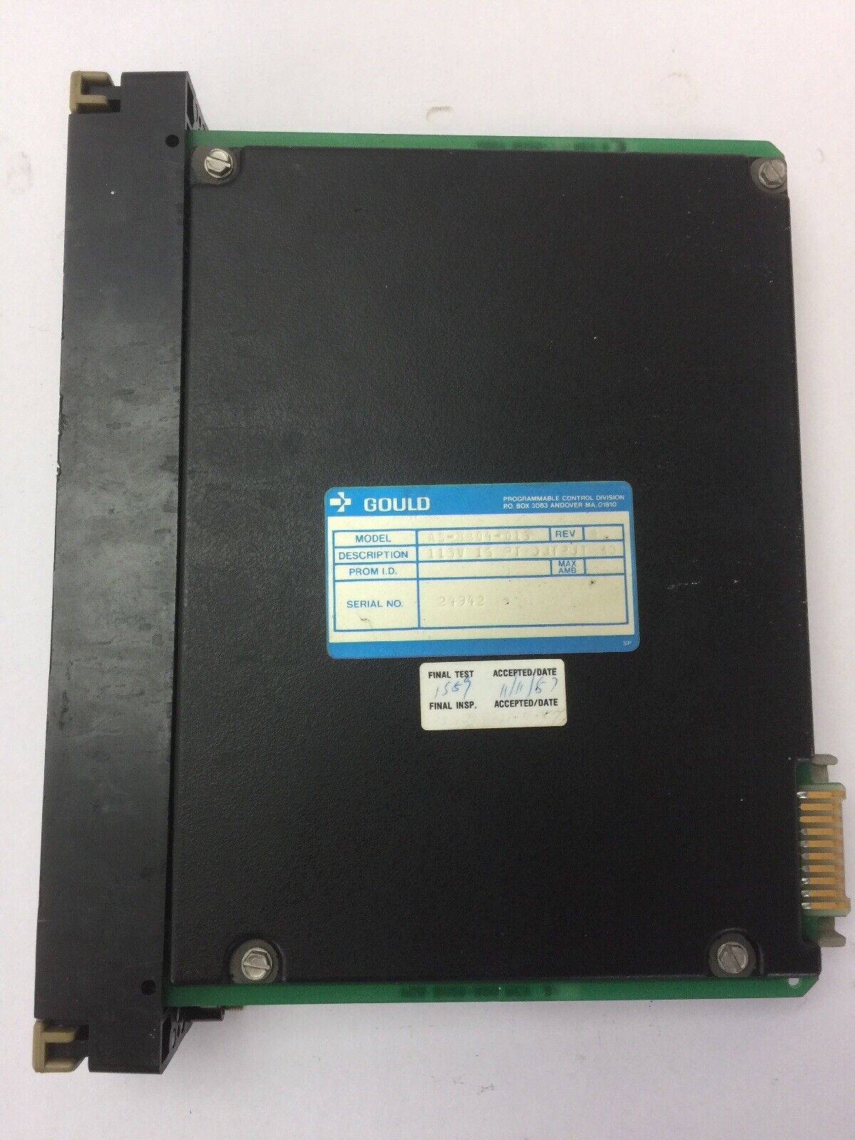 GOULD AS-B804-116 OUTPUT MODULE 115VAC
