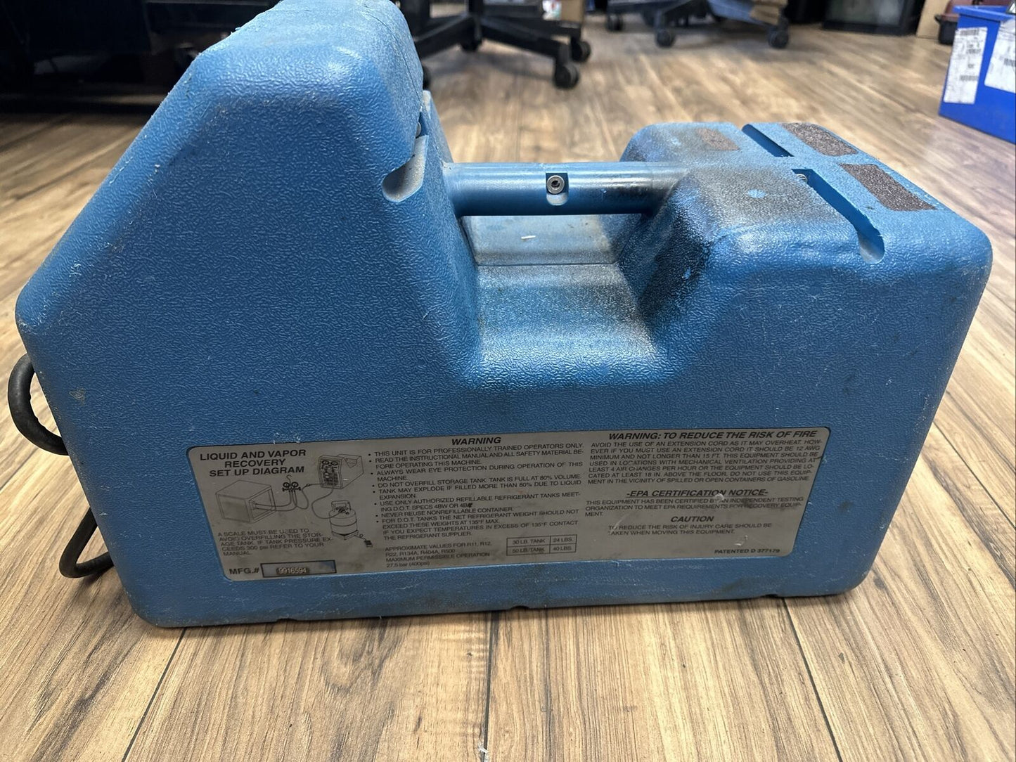 PROMAX AMPROBE RG5000 AIR CONDITIONING AC REFRIGERANT RECOVERY UNIT