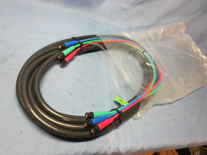 CABLE ASSEMBLY - TECNEC HD 3 BNC-25 BLUE/GREEN/RED ENDS - 75-OHM CANARE 805 NEW