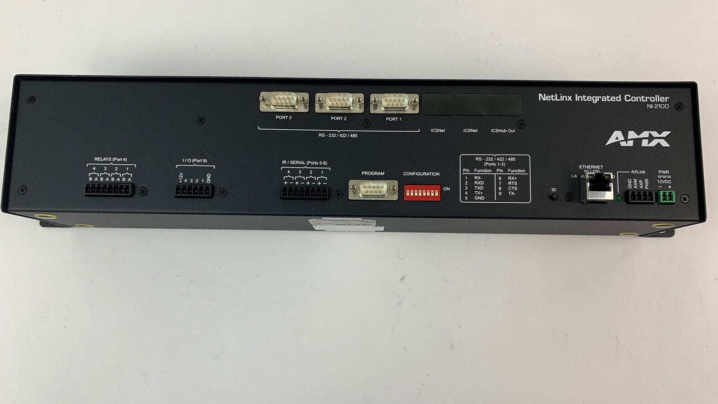 AMX Netlinx NI-2100 Integrated Controller with Power Supply Adapter