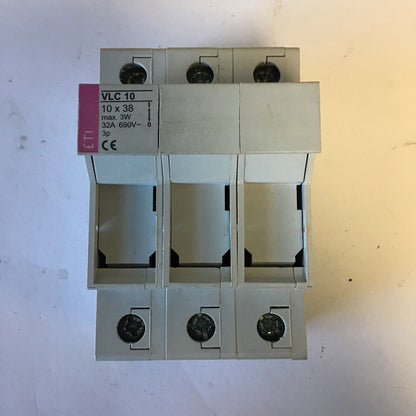 ITC VLC10 FUSE HOLDER 3P AC-22B 10X38 3W 32A 690VAC