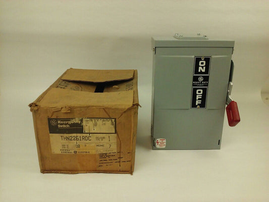 GE THN2261RDC SAFETY SWITCH, MOD 7, 30A, 650/250VDC, TYPE 3R RAINPROOF ENCLOSURE