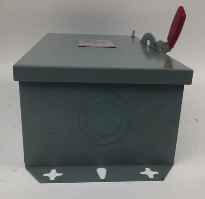WESTINGHOUSE, HUN362, SAFETY SWITCH, 60A, 600V, 3P, TYPE 1 INDOOR ENCLOSURE, NEW