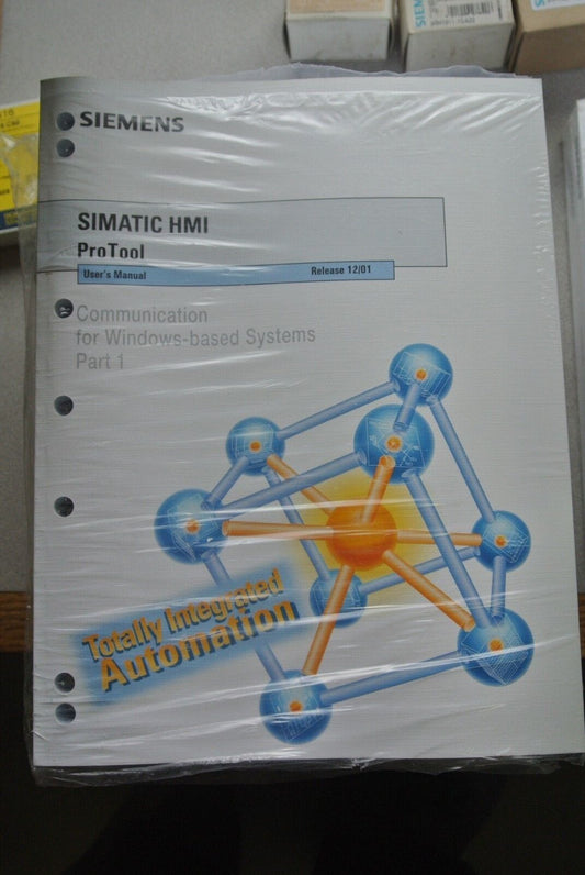 SIEMENS 6AV6596-1MA06-0AB0 SIMATIC HMI PROTOOL USER'S MANUALS (2) COMMUNICATION*