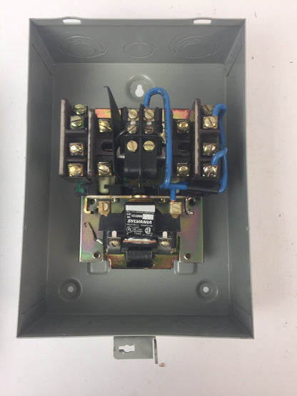 SYLVANIA LCL20A004-76 LIGHTING CONTACTOR 600VAC COIL 110-120V 60HZ 110V 50HZ