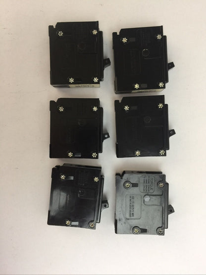 T & B C120 CIRCUIT BREAKER 20AMP 120/240VAC 1POLE (LOT OF 6)