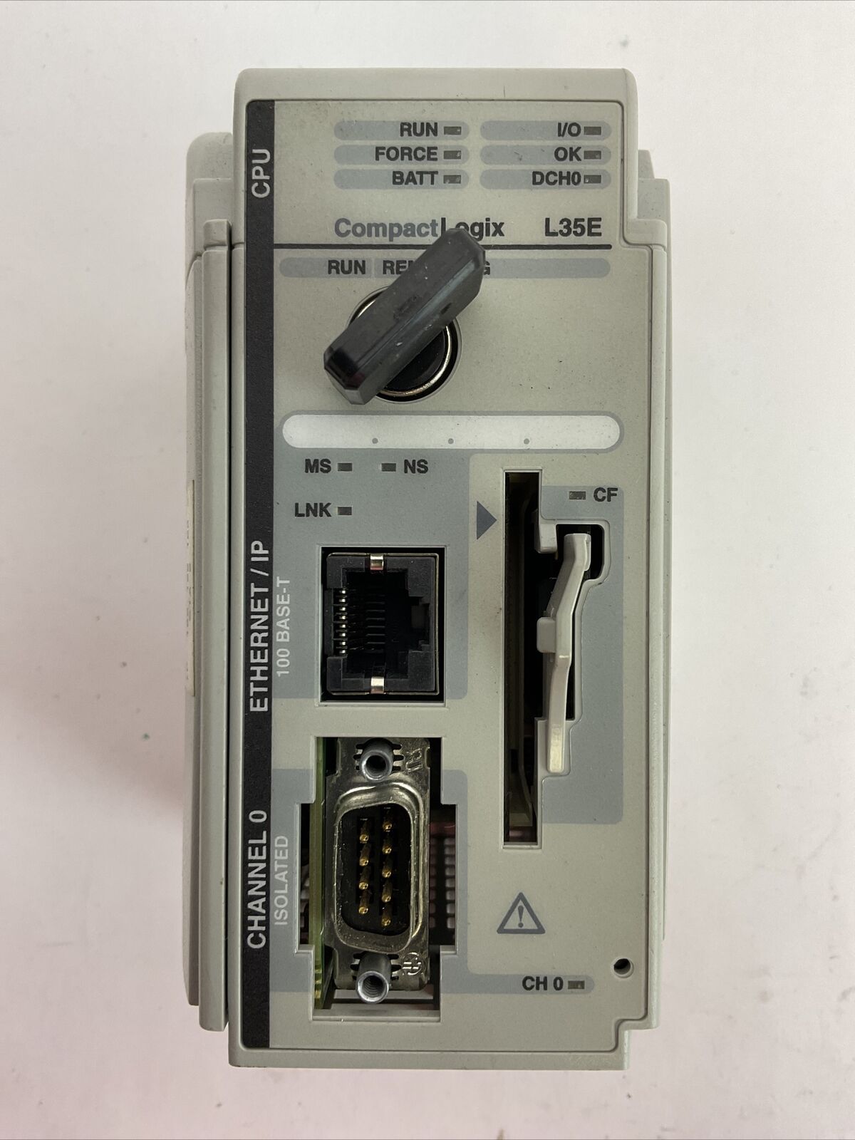 ALLEN BRADLEY 1769-L35E SER A CAT REV E01 FW REV 1.15 LOGIX 5335E PROCESSOR UNIT