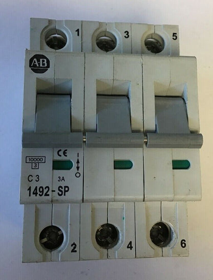 ALLEN BRADLEY 1492-SP3C030 CIRCUIT BREAKER SER.C 3A 415VAC