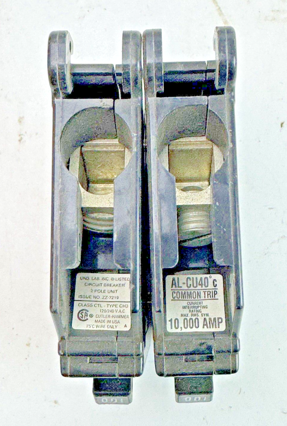 CUTLER-HAMMER - CH2100 - CIRCUIT BREAKER - 100A, 2 POLE, 120/240 VAC **READ