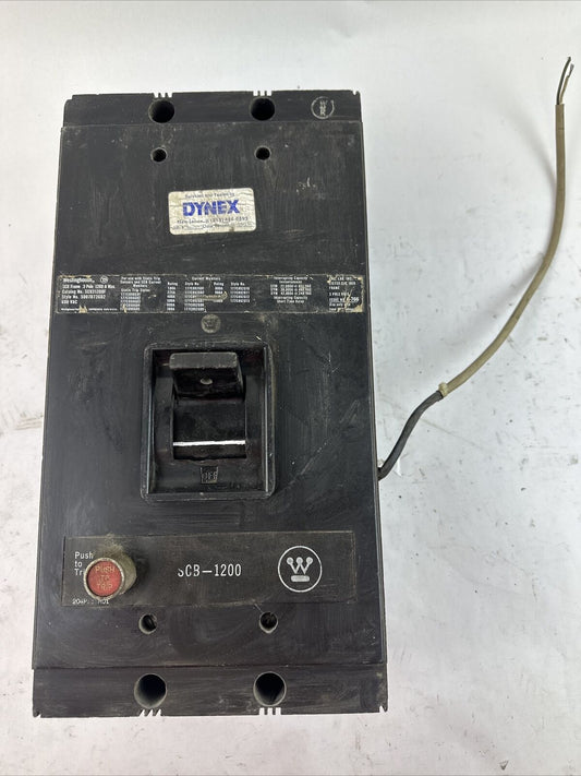 WESTINGHOUSE SCB31200F 1200A 600VAC 3P 5007D73G02 CIRCUIT BREAKER