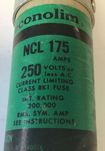 ECONOMY NCLR175 FUSE ECONOLIM CLASS RK1 CURRENT LIMITING 175A ***LOTOF3***