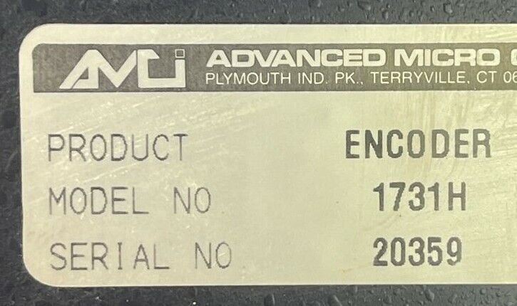 AMC ADVANCED MICRO CONTROLS 1731H ENCODER