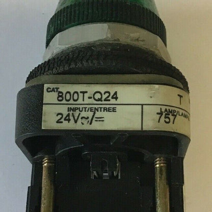 ALLEN BRADLEY 800T-Q24 GREEN LENS 30MM PILOT LIGHT 24VAC/DC SERIES T