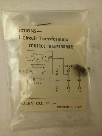 ALLEN BRADLEY 1497-N34 SER. A CONTROL CIRCUIT TRANSFORMER,.750KVA, PRI 240/480V
